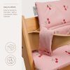 Afwasbare hoes eetstoel - Stoelverkleiner cherry soft rose 